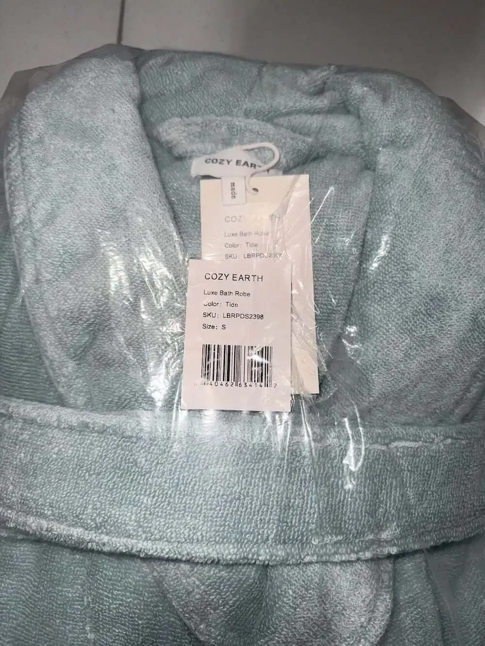 Cozy Earth Luxe Bath Robe Tide Size S